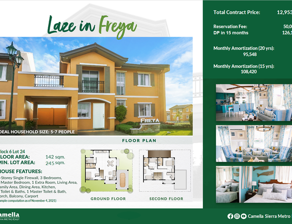 5 Bedroom Premium House and Lot in Rizal | Freya