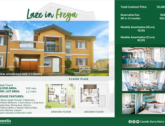 5 Bedroom House and Lot near Metro Manila | Freya