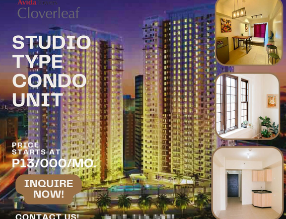 Studio Type Condo Unit For Sale in Cloverleaf | Quezon City