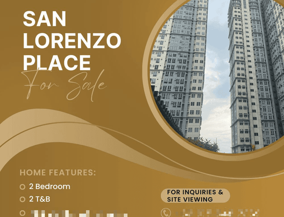 48.00 sqm 2-bedroom Condo For Sale in San Lorenzo Place Makati as low as 48K Monthly