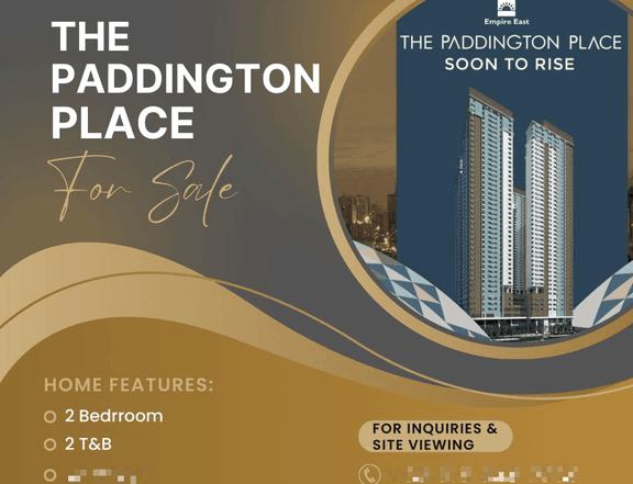 The Paddington Place in Mandaluyong No DP 2 Bedroom Rent To Own