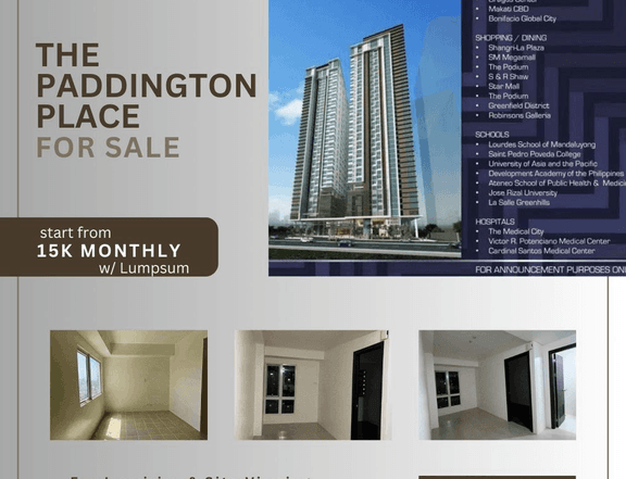 The Paddingto Place Shaw Mandaluyong No Down Payment Rent To Own Condo