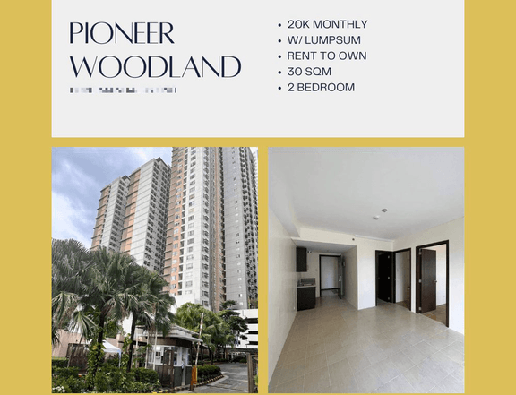 30.00 sqm 2-bedroom Residential Condo For Sale in Pioneer Mandaluyong