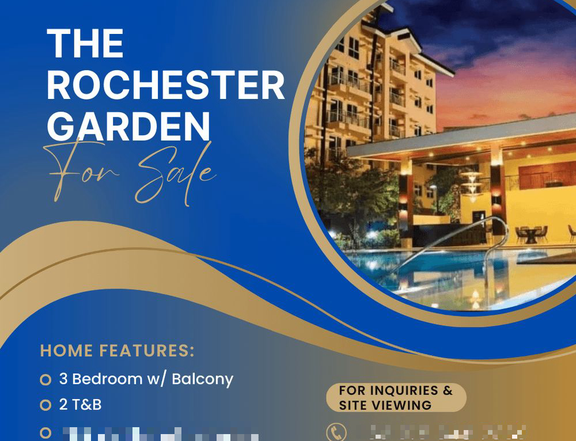 58.00 sqm 3-bedroom Condo For Sale in Kapitolyo Pasig Metro Manila