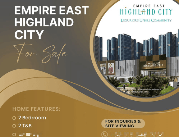 46.5 sqm 2-bedroom Residential Condo For Sale in Pasig