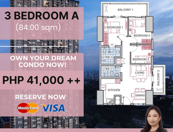DMCI The Erin Heights 3 Bedroom Preselling Condo For Sale in Commonwealth Quezon city