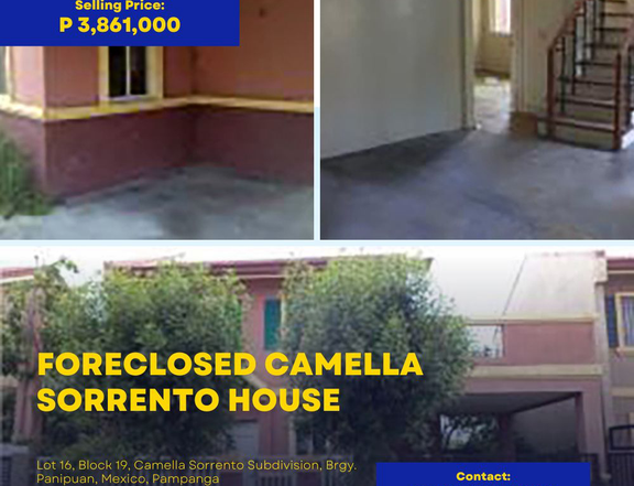 3-bedroom Single Detached House For Sale in Camella Sorrento B19L16