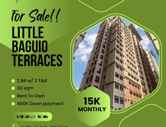 2 BR rent To Own Condo in San Juan Manila Little Baguio Terraces