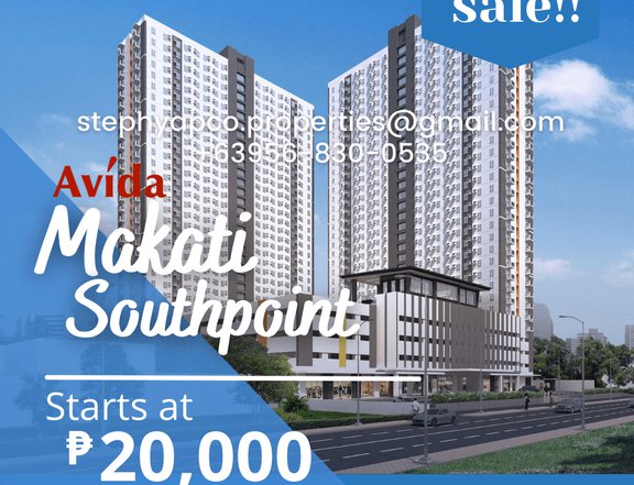 STUDIO UNIT FOR SALE Avida Towers Makati Southpoint, 2236 Chino Roces