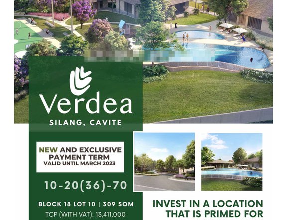 Exclusive Cavite Lot for Sale Promo until MAR2023 in Verdea in Silang
