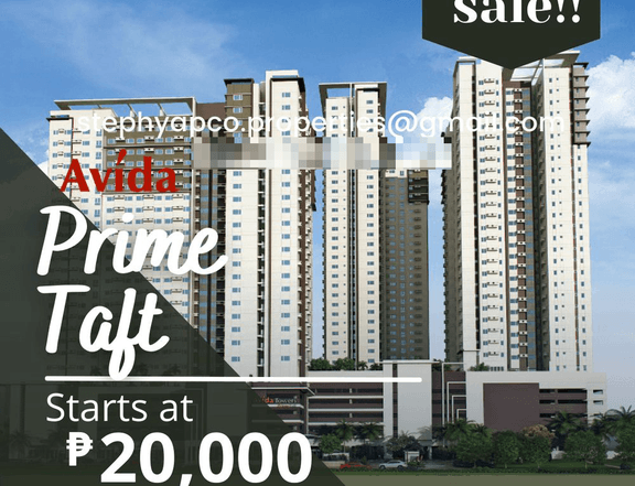 Pasay Condo for Sale, Studio Unit, Avida Towers Prime Taft