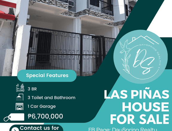 NEWLY RENOVATED 2-STOREY TOWNHOUSE FOR SALE IN LAS PINAS CITY