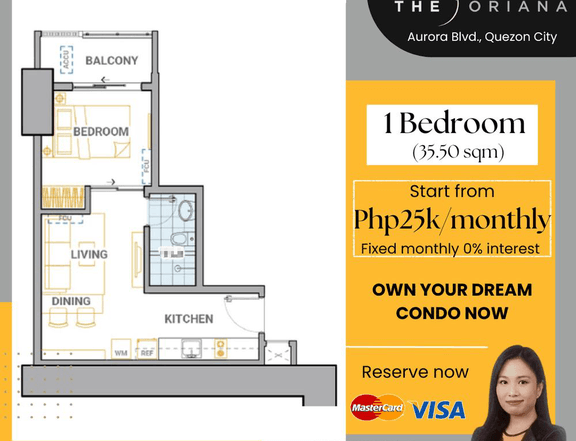 For Sale - 1 Bedroom Preselling Condo For Sale in Quezon city near Gateway Mall