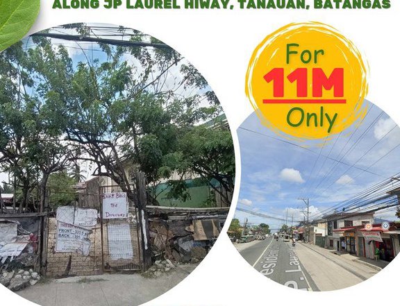 728.5sqm Commercial Lot along JP Laurel Hiway, Tanauan, Batangas