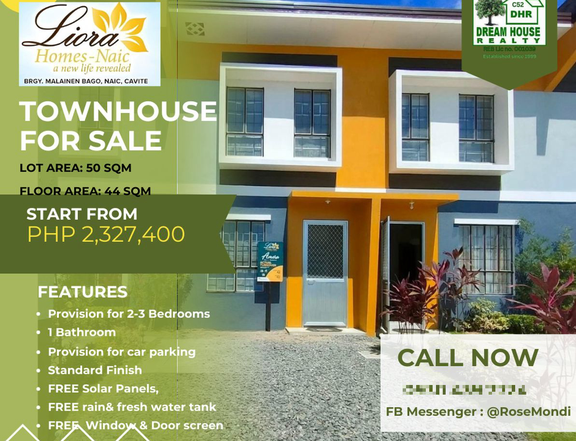 Solar Powered Townhouse for Sale in Naic Cavite