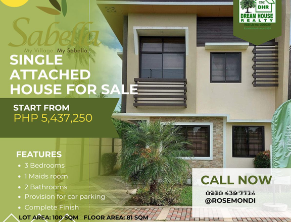 OGC and NRFO 4-bedroom Single Attached House For Sale in General Trias