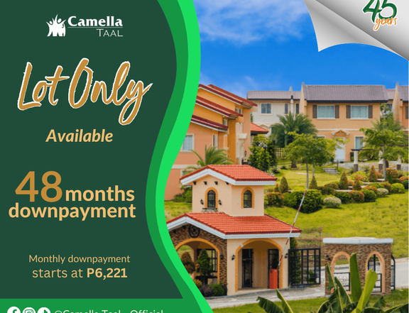 Lot Only Available in Camella Taal