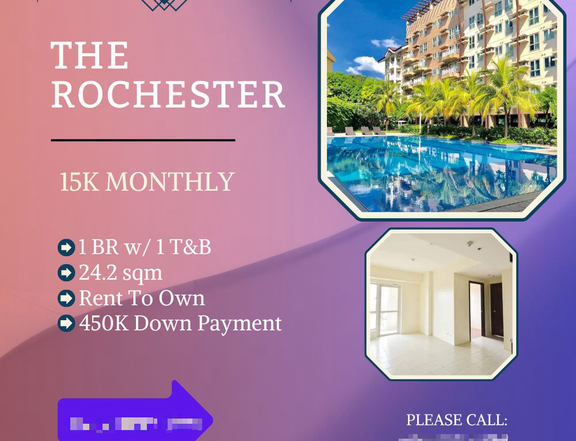 24.00 sqm 1 BR Condo For Sale in Pasig near Mckinley,Taguig, Makati 450K To Move In