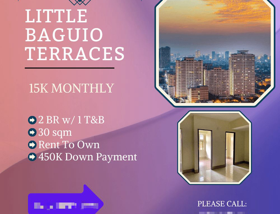 15K Monthly 30.00 sqm 2 BR Condo For Sale in San Juan