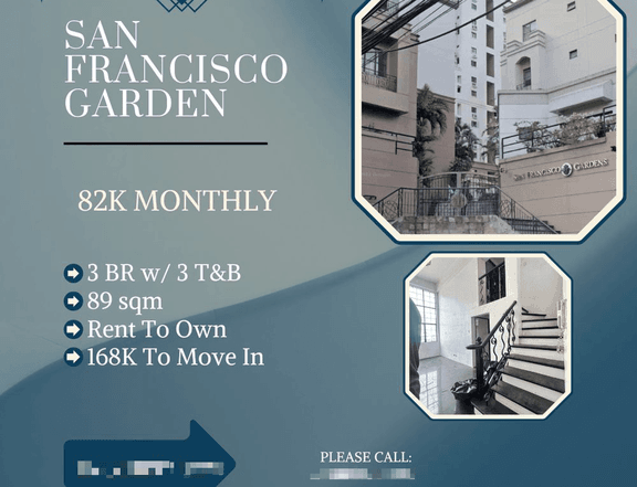 164K to Move in condo in Mandaluyong " as where is" Rent To Own 3 BR Condo