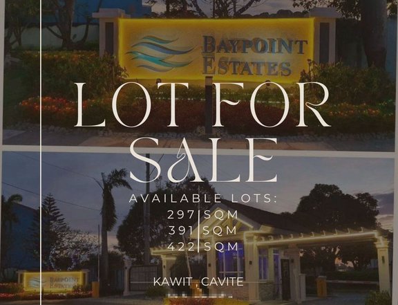 Lot For Sale in Kawit Cavite Baypoint Estate | 422 SQM