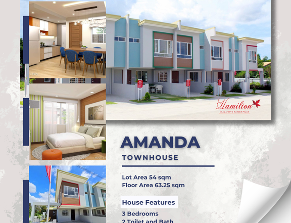 3BR Amanda Townhouse in Hamilton Executive Residences Imus, Cavite