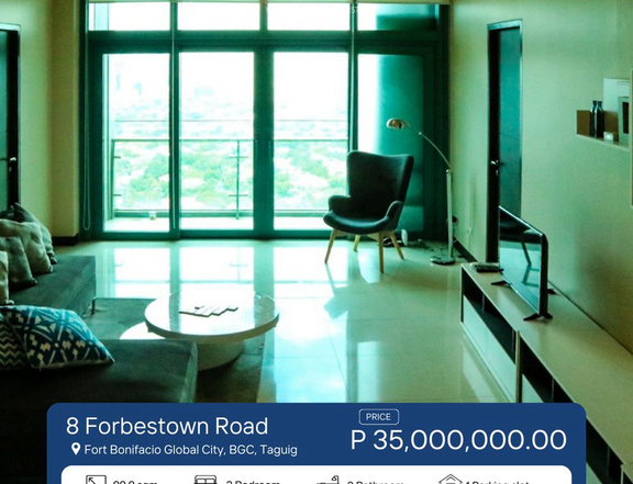 Exclusive 2BR Condominium for Sale in 8 Forbestown BGC, Taguig City