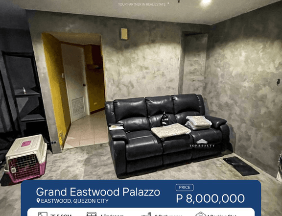 Condo for Sale in Quezon City 1 Bedroom Unit in Grand Eastwood Palazzo