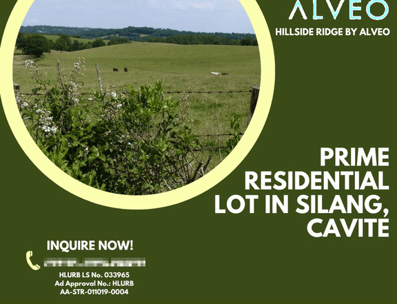 Prime Residential Lot For Sale in Silang, Cavite by ALVEO