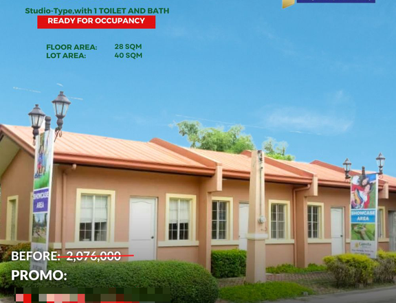 51K Move-In Agad!! Studio-type Rowhouse FOR SALE in Carcar City RENT NO MOREEEE