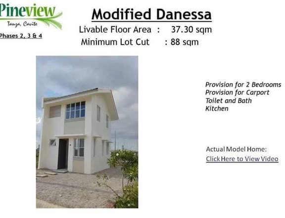 House and Lot For Sale Pineview Tanza Cavite via Cavitex