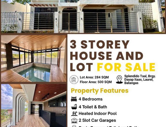Single Attached House & Lot for Sale at Splendido Taal