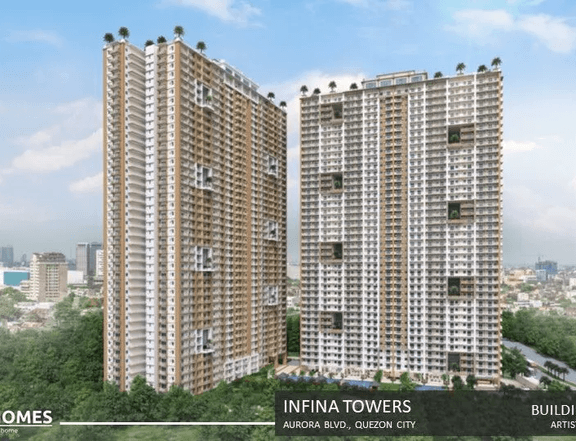 20K Reservation 1 Bedroom Condo Unit at Infina Towers in Quezon City, Just Minutes in UP Town Center