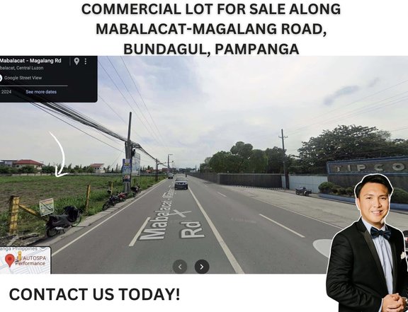 COMMERCIAL LOT FOR SALE IN ANGELES PAMPANGA ALONG MABALACAT-MAGALANG ROAD  BUNDAGUL MABALACAT