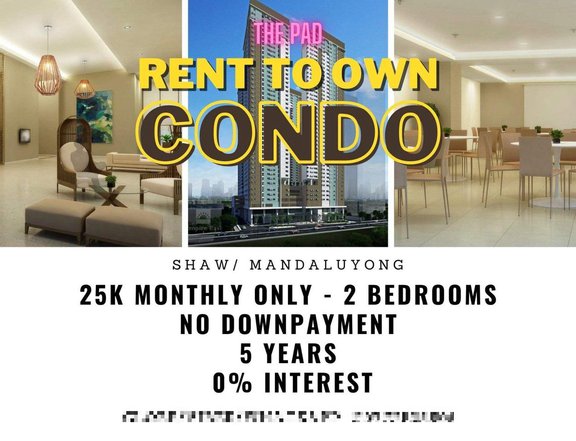 Condo READY MOVEIN 2BR 25k Month RENT2OWN Mandaluyong Pioneer Woodland
