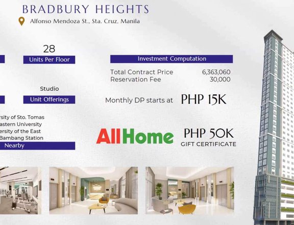 Pre selling condominiums in Manila and university belt
