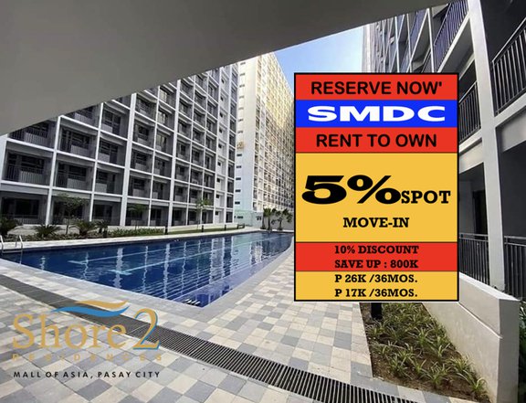 SMDC Shore 2 RESIDENCES Condo FOR SALE in Mall Of Asia ,Pasay City