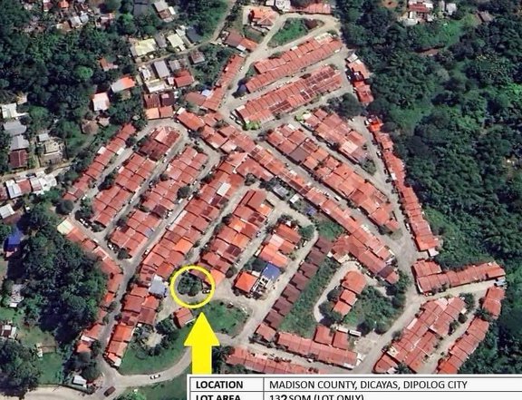 132 sqm reaidential corner lot for sale near the entrance of Madison Couny Sub., Dipolog City