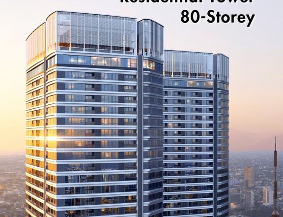 37sqm Studio Unit Condo For Sale in Quezon City Near ABS CBN-The tallest tower in the Philippines