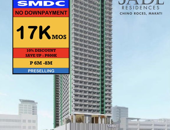 Condo for Sale in Makati City, Chino Roces SMDC JADE Residences .