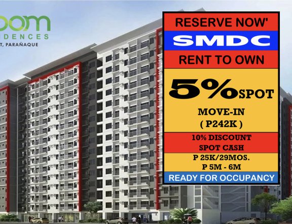 FOR RENT Condo in Paranaque City, SM City Sucat at SMDC BLOOM RESIDEBC