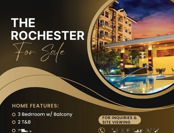 3 BR Condo in San Juaquin Pasig 10% To Move in The Rochester Pasig