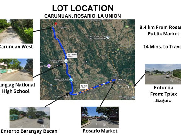 TITLED VACANT LAND IN CARUNUAN WEST ROSARIO, LA UNION