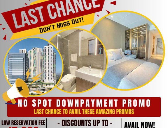 Pre selling condominium, No spot down payment