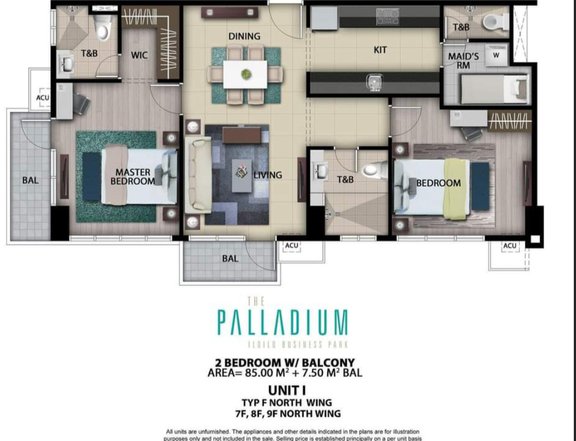 83.50 sqm 2-bedroom Condo For Sale in Iloilo Business Park Iloilo City