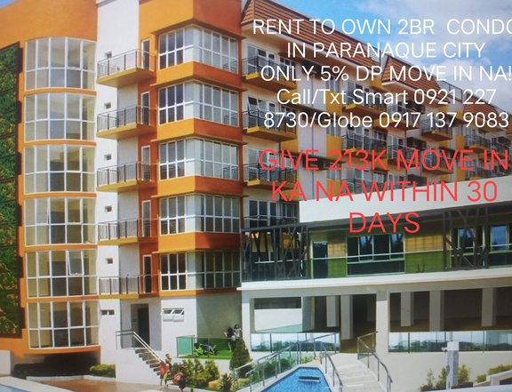 GIVE 213K LIPAT NA W/N 30 DAYS 2 BR CONDO FOR SALE IN PARANAQUE MM