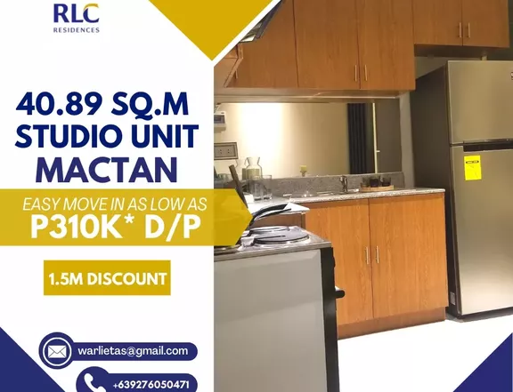 RFO 40.89 sqm Studio Condo For Sale in Mactan Limited 20% Discount