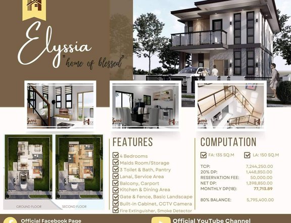 HOUSE AND LOT IN LIPA ROYALE, DARASA, AND GEN. TRIAS