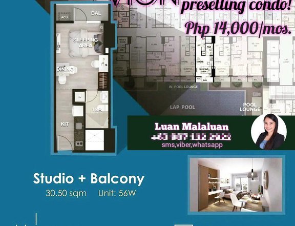 Pre-selling 30.50 sqm Studio Condo For Sale in Makati Metro Manila