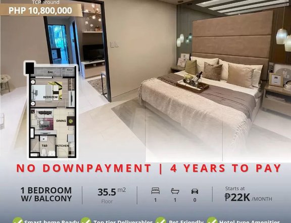 38.5 sqm Pre-selling 1-bedroom Condo For Sale